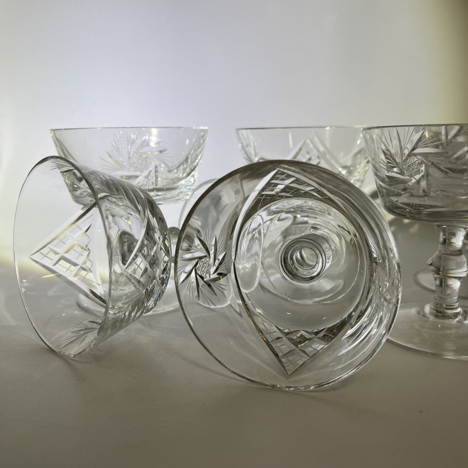 Набор из 6-ти креманок с геометрическим декором