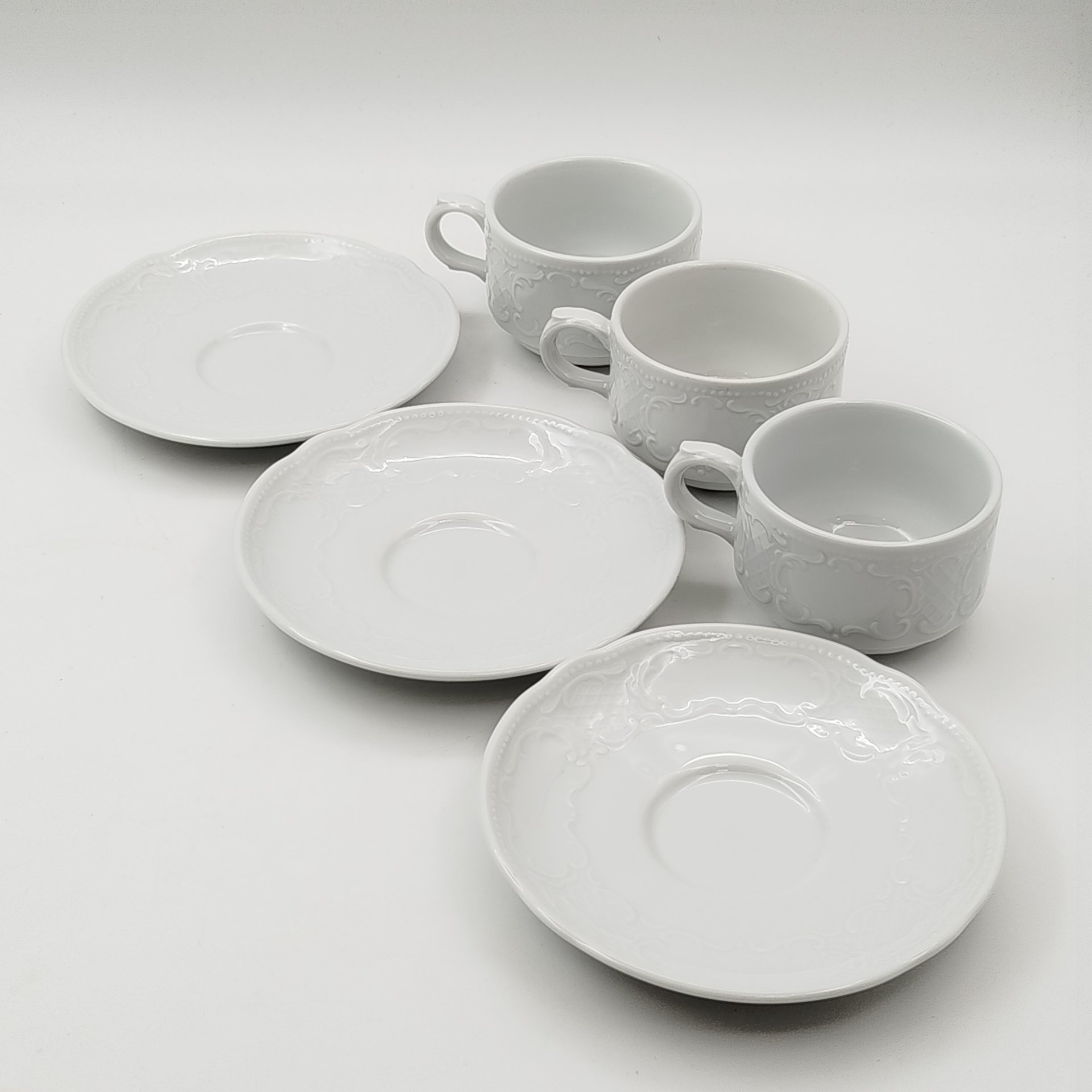 Набор из 3 чайных пар для ресторана "Hotel National"