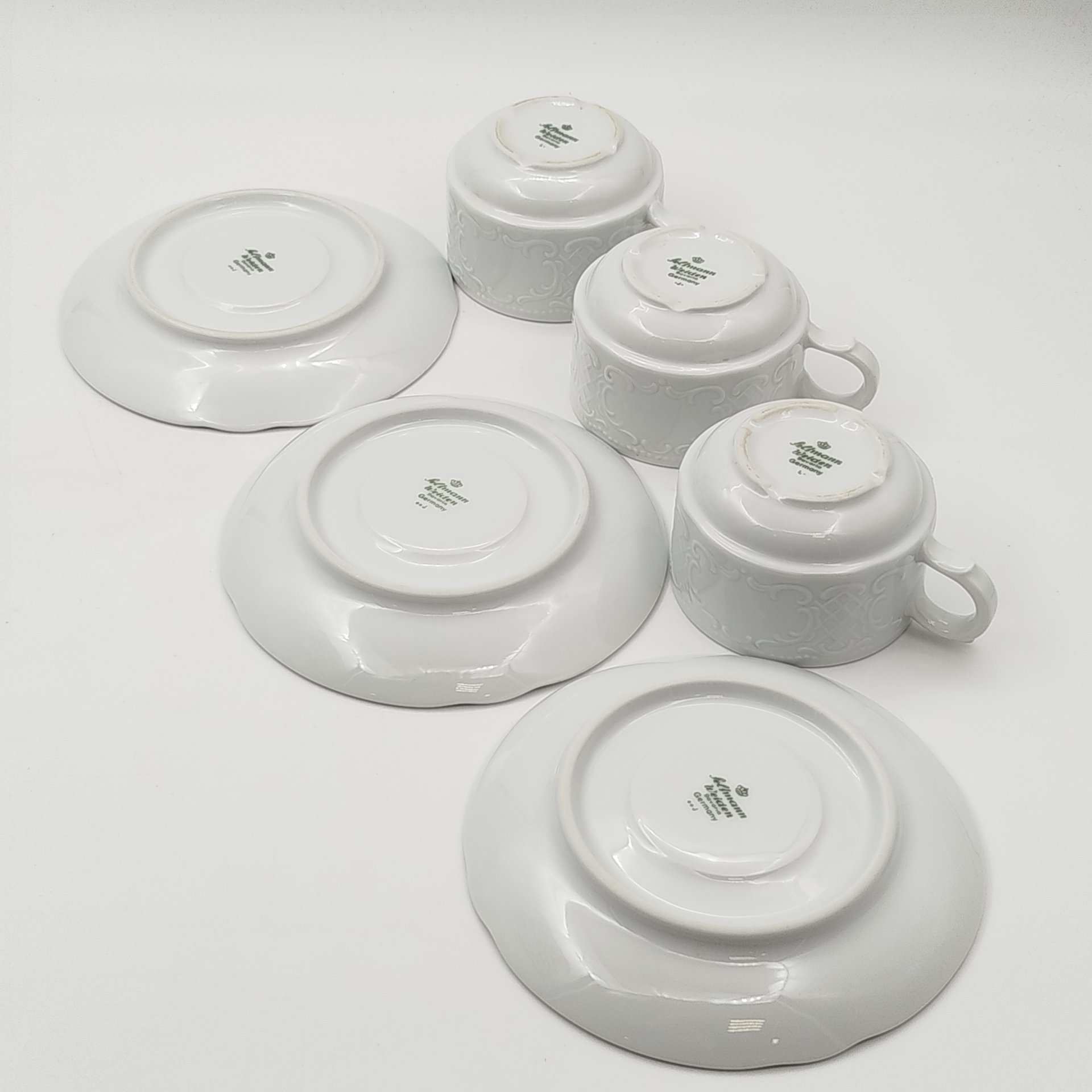 Набор из 3 чайных пар для ресторана "Hotel National"