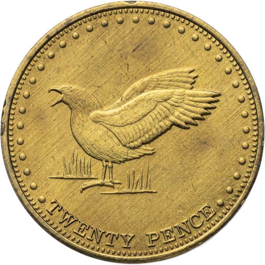 Острова Святой Елены, Вознесения и Тристан-да-Куньи. 20 пенсов (pence) 2009 Остров Гоф