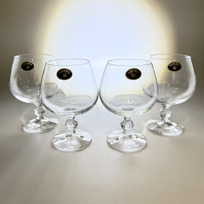 Набор из 4-х коньячных бокалов, стекло, Bohemia Crystal (Bohemia Glass), Чехия, 1990-2010 гг.
