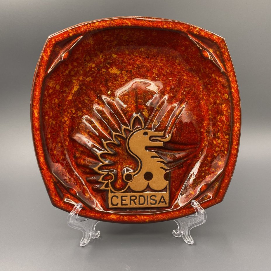 Пепельница квадратной формы Ceramica Vasaro Faenza