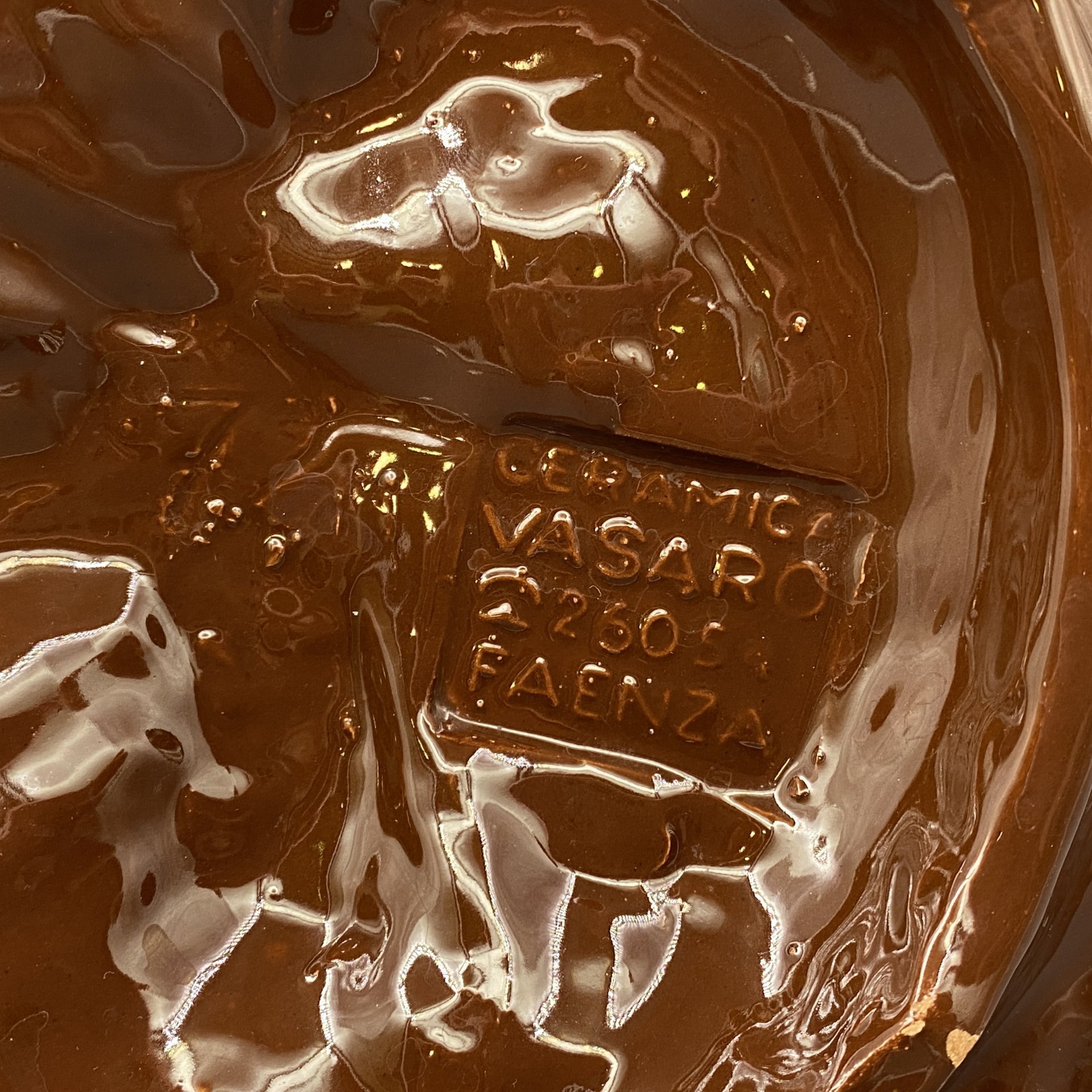 Пепельница квадратной формы Ceramica Vasaro Faenza