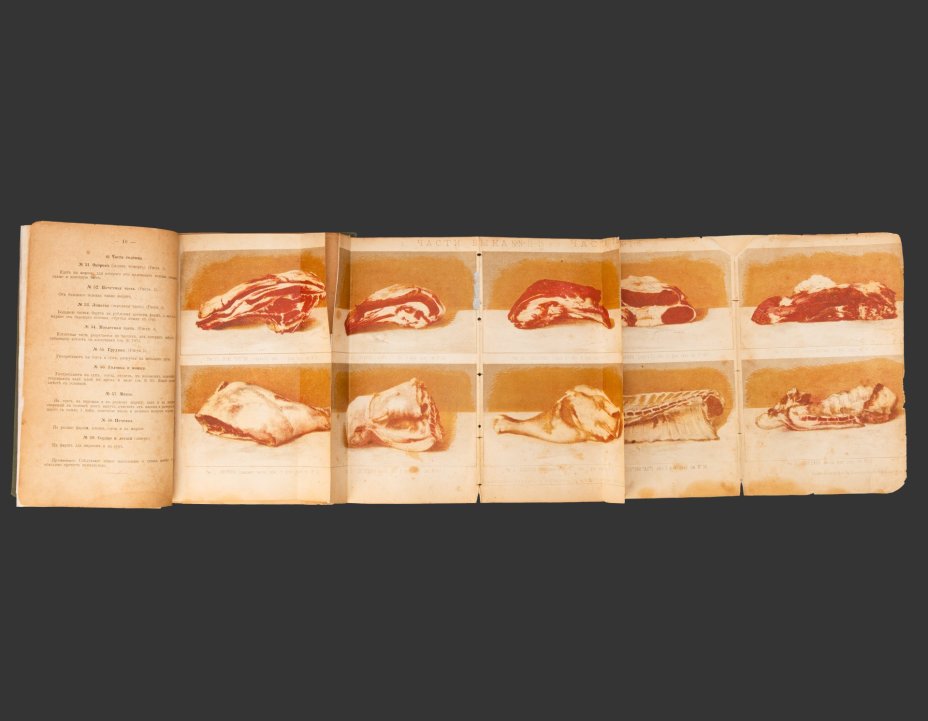 Книга О. Павловская «Скоромный и постный стол: Руководство для приготовления 2800 блюд», второе издание, Иллюстрации П. Бореля, Типография братьев Пантелеевых, Санкт-Петербург, Казанская ул., д. 33