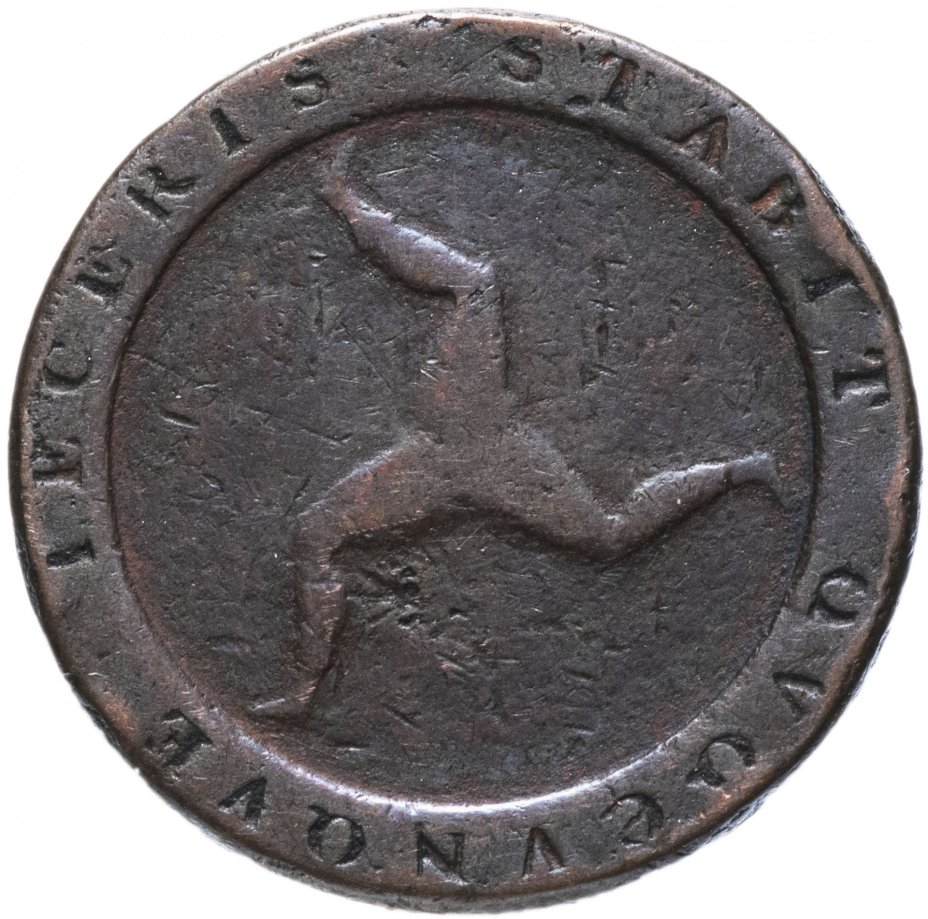 Остров Мэн 1/2 пенни (Half Penny) 1798 Георг 3 (George III)