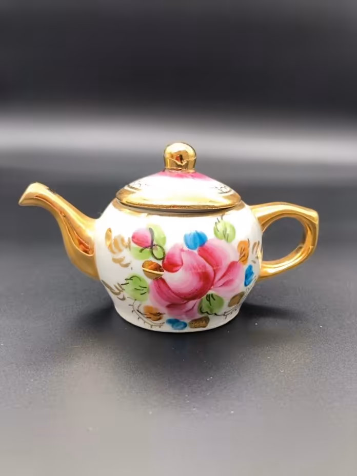 Чайник миниатюрный от самовара, Гжель, Гжельский фарфоровый завод