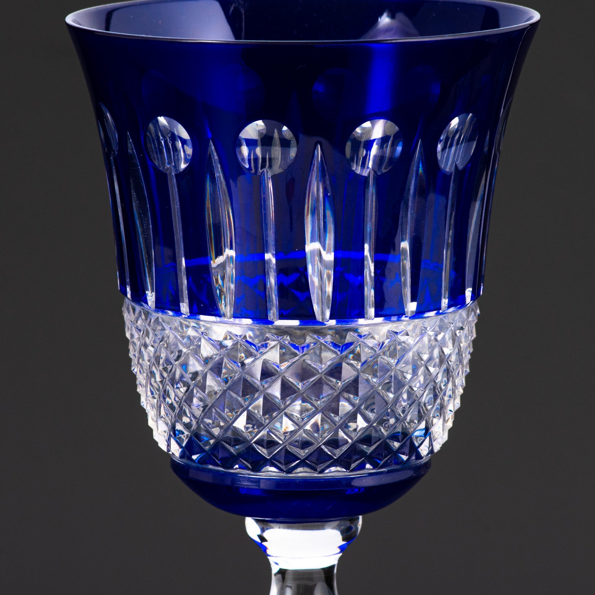 Бокал "Cristal de Paris" с линзообразным и сетчатым декором