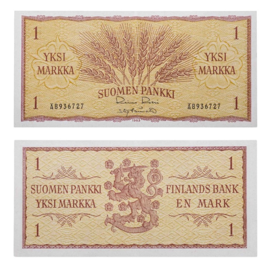 Финляндия 1 марок 1963