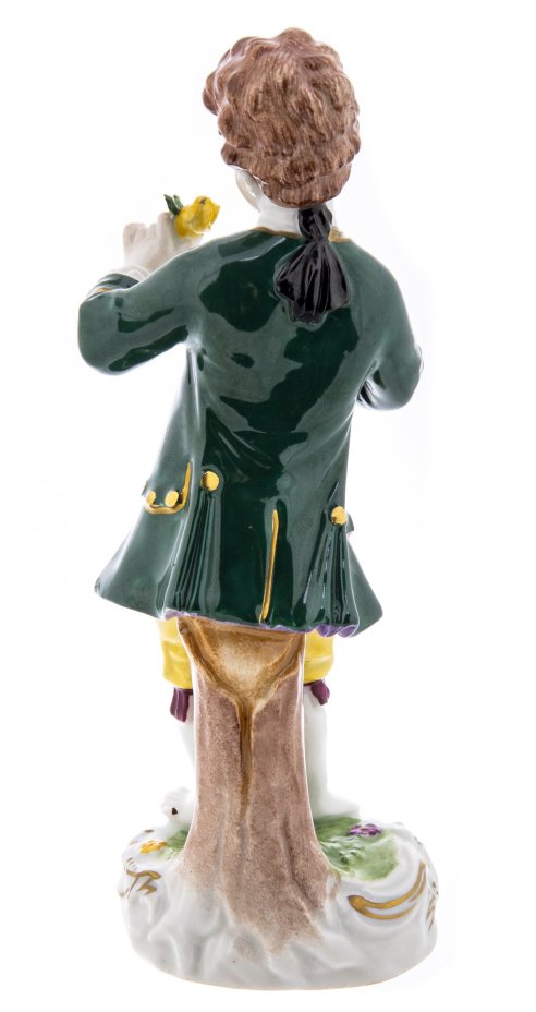 Статуэтка "Мальчик с цветами", фарфор, роспись, фирма "Saxony Painted Porcelain. Carl Thieme", Германия, 1930-1960 гг., Sächsische Porzellan-Manufaktur Dresden GmbH