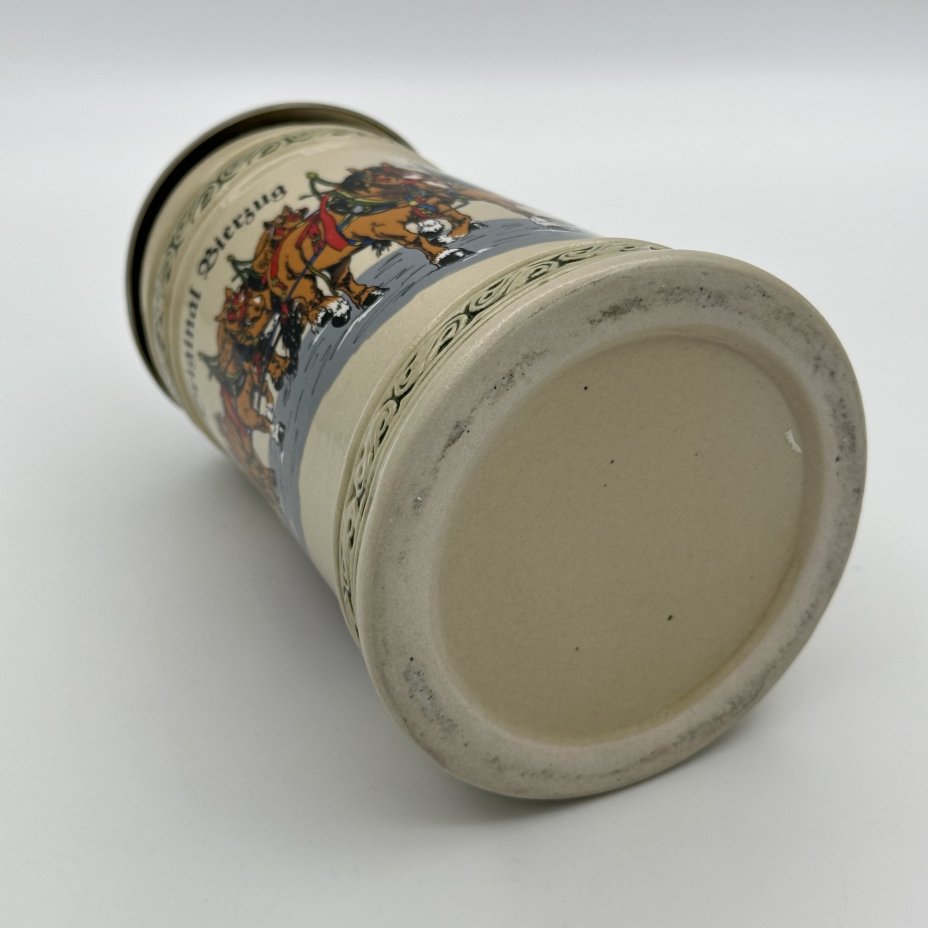 Кружка пивная, с изображениями гужевой повозки и надgисью "Original Bierzug" (пивной поезд), Domex