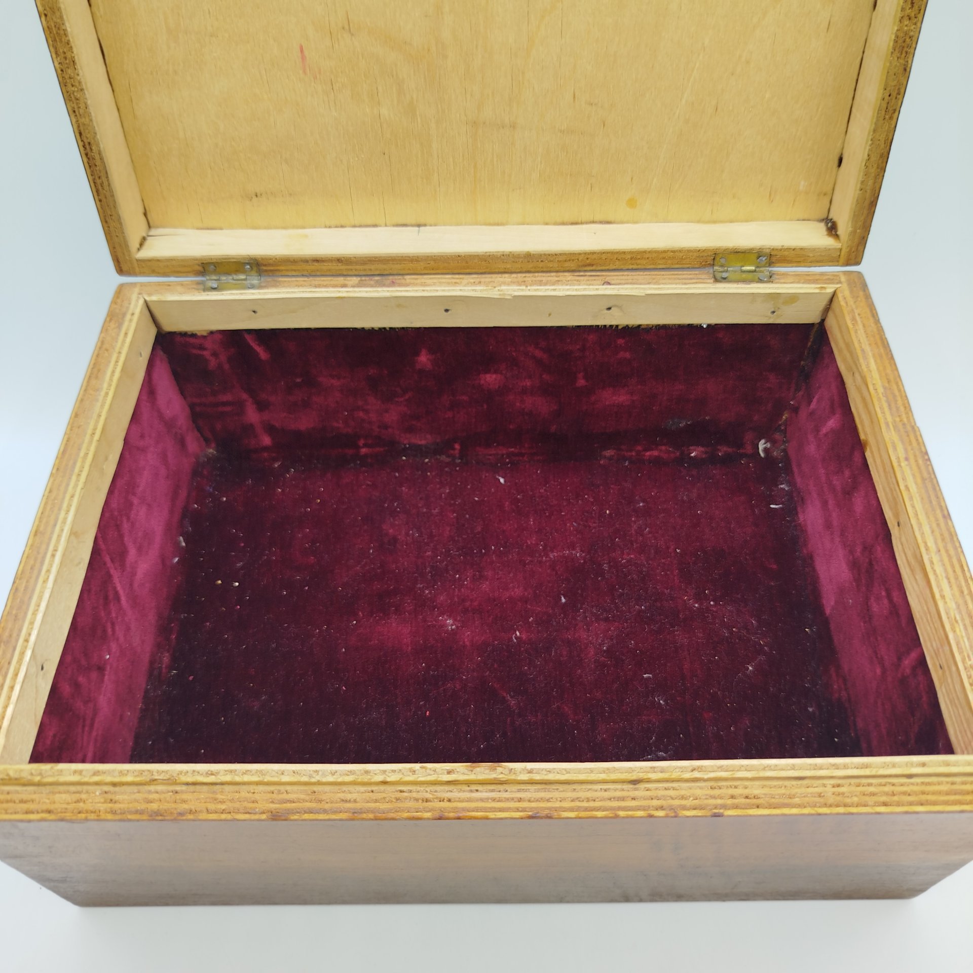 Сундук (шкатулка), дерево, металл, бархат, СССР, 1970-1990 гг.