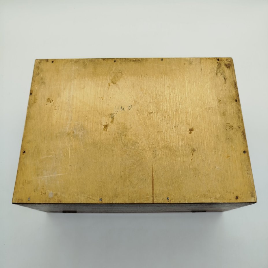 Сундук (шкатулка), дерево, металл, бархат, СССР, 1970-1990 гг.
