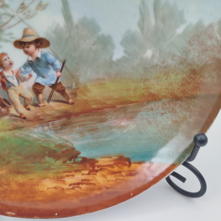 Тарелка настенная декоративная "Дети на природе"