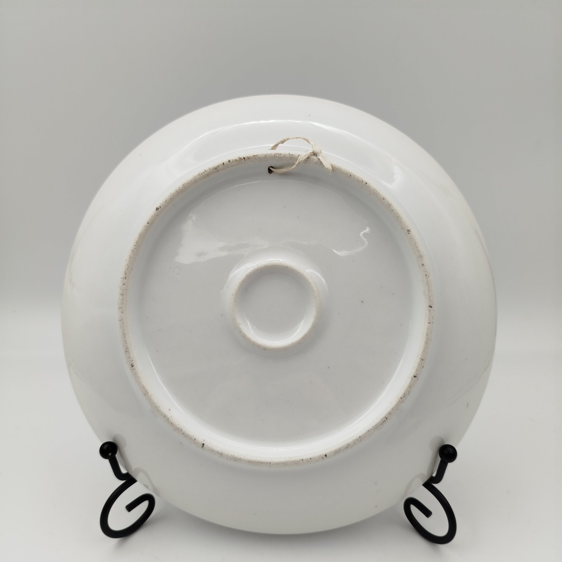 Тарелка настенная декоративная "Дети на природе", фарфор, деколь, роспись, Западная Европа, 1880-1910 гг.