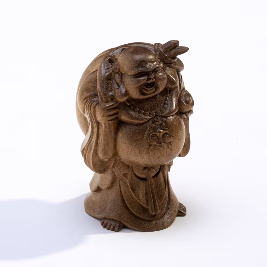 Хотей (Бог богатства), дерево, резьба, Китай, 2000-2010 гг.