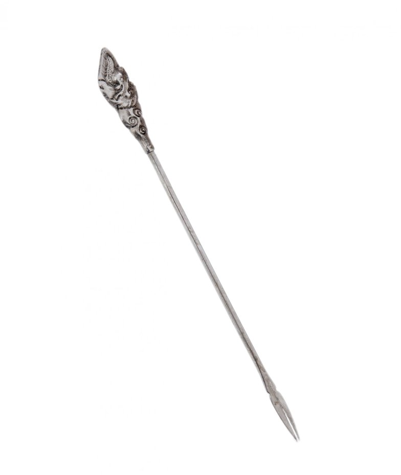 Набор из 12 шпажек на подставке, серебро 900 пр., Вьетнам, 1950-1960 гг.