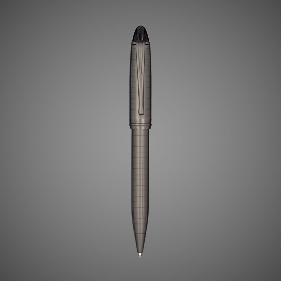 Шариковая ручка Aurora Ipsilon Metal Gray, в подарочной коробке, Драгметаллы: рутений, сталь