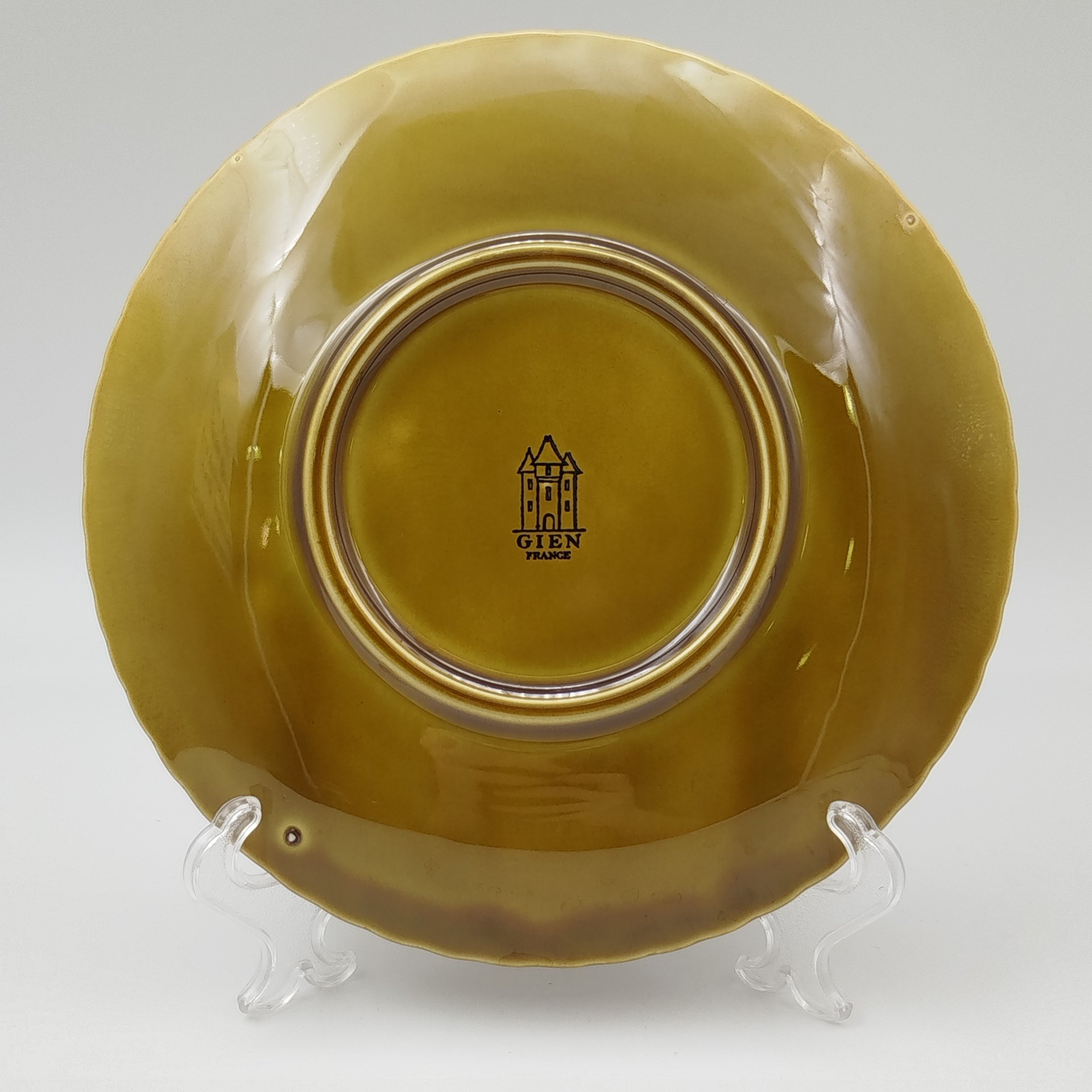 Декоративная тарелка из серии "Замки Франции"  (Azay-le-Rideau), Gien, керамика, глазурь, Франция, 1960-1971 гг.