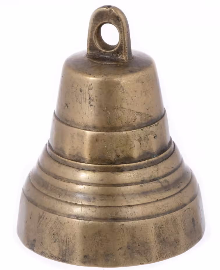 Колокольчик поддужный малый "№8", бронза, литье, Российская Империя, 1870-1890 гг.