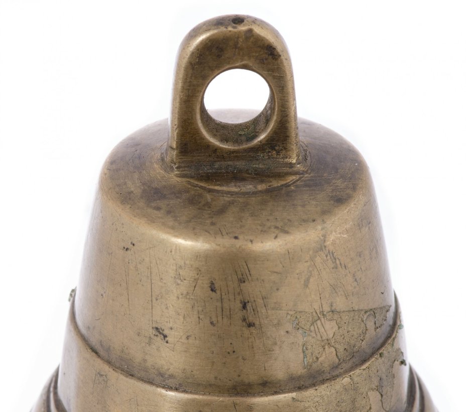 Колокольчик поддужный малый "№8", бронза, литье, Российская Империя, 1870-1890 гг.
