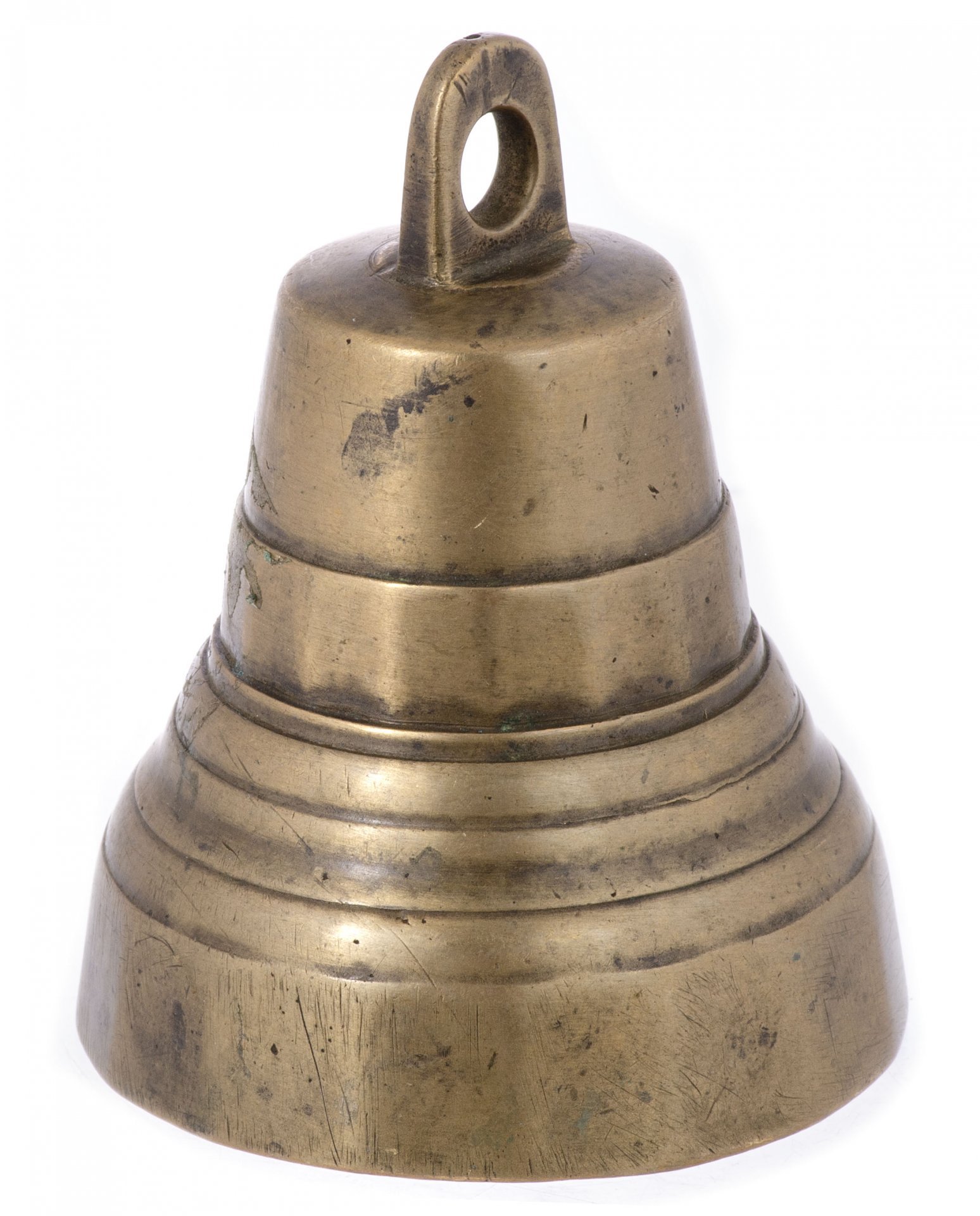 Колокольчик поддужный малый "№8", бронза, литье, Российская Империя, 1870-1890 гг.