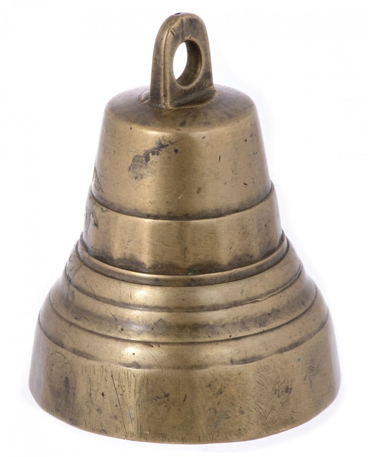 Колокольчик поддужный малый "№8", бронза, литье, Российская Империя, 1870-1890 гг.