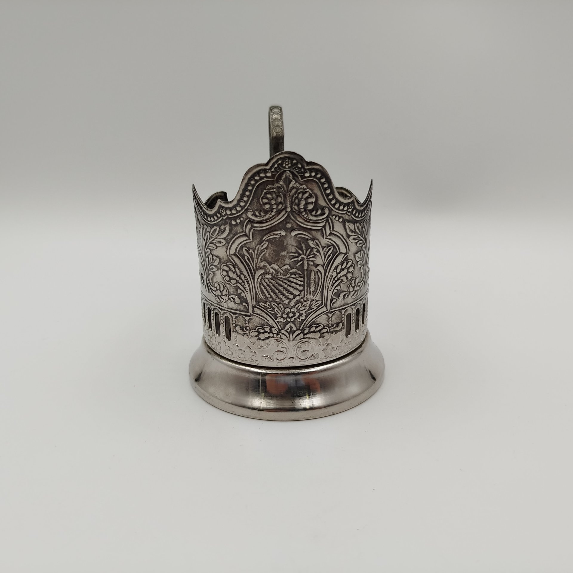 Подстаканник "Новый Крым", мНЦ (медь-никель-цинк), Кольчугинский завод цветных металлов, Кольчугинский завод цветных металлов