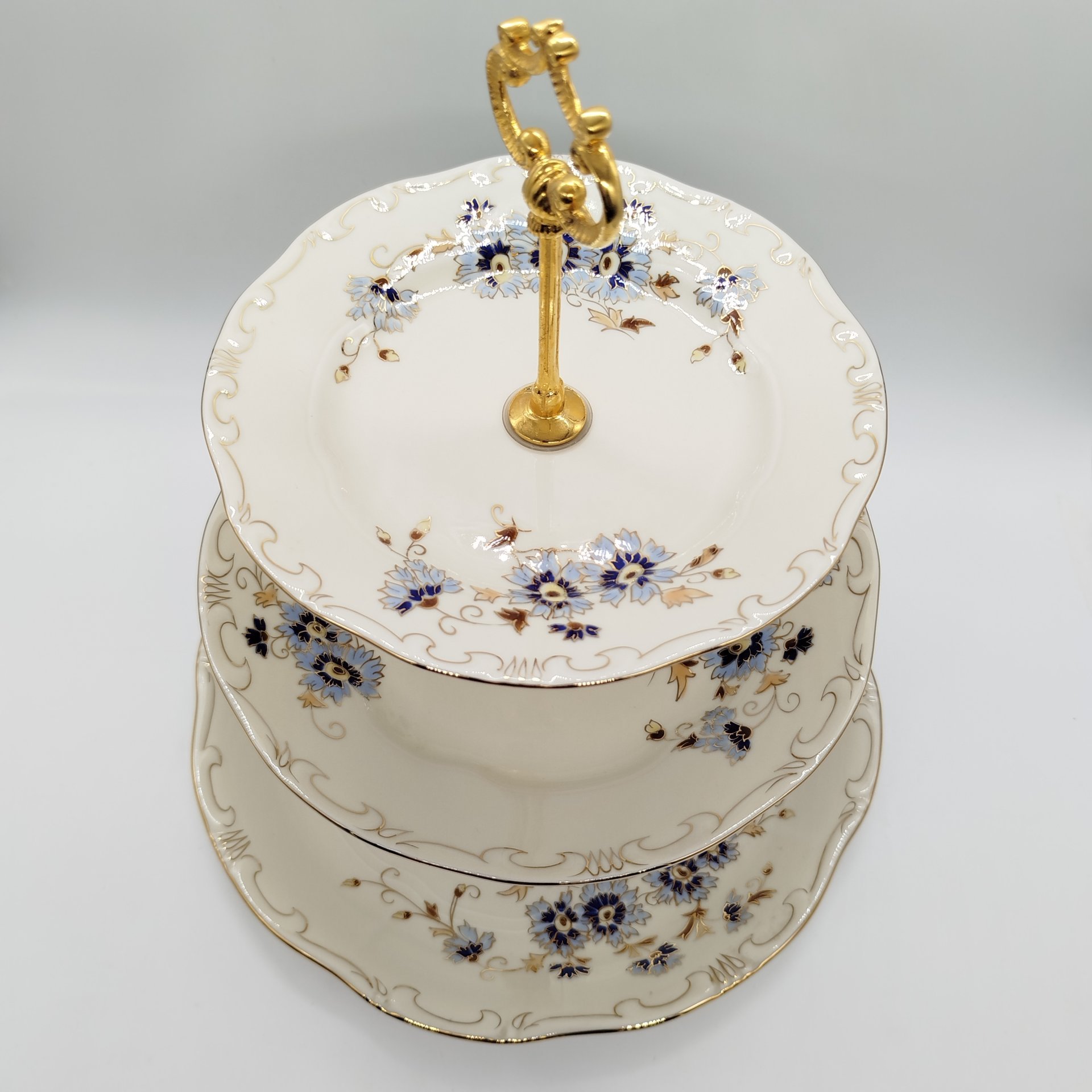 Фруктовница цвета слоновой кости (айвори) из сервиза "Cornflower" ("Василек"), Zsolnay