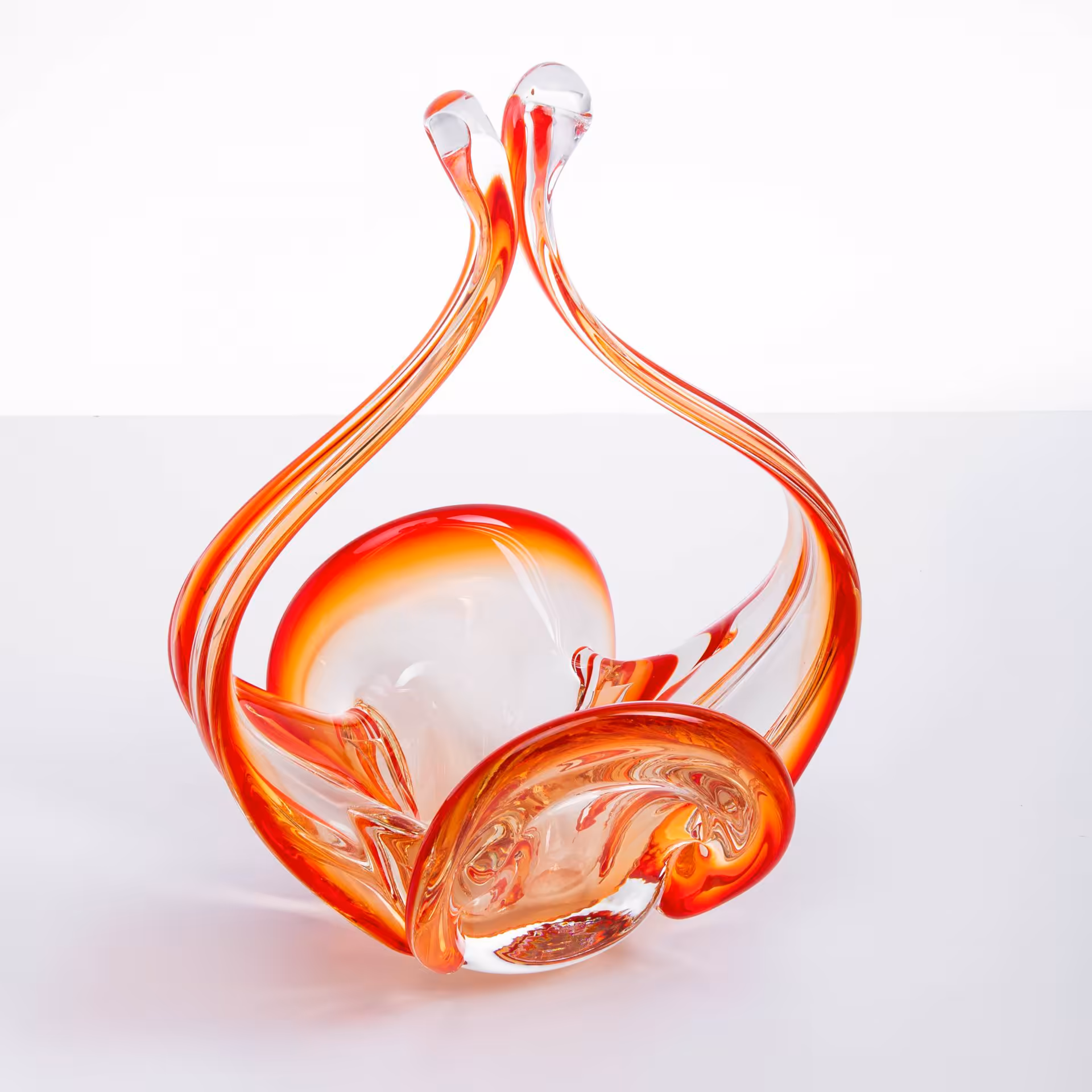 Ваза - конфетница, стекло, гутная техника, Murano, Италия, 1970-1990 гг., Murano