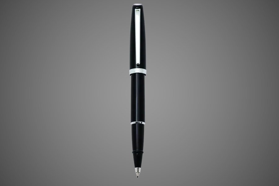 Ручка-роллер Aurora Style Resin Black CT, в подарочной коробке, Лаки и смолы: смола, хром