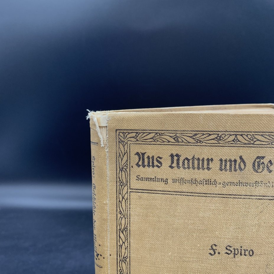 Spiro F. "Geschichte der Musik"/ Спиро Ф. "История музыки" на немецком языке, Издательство "Leipzig : B.G. Teubner"