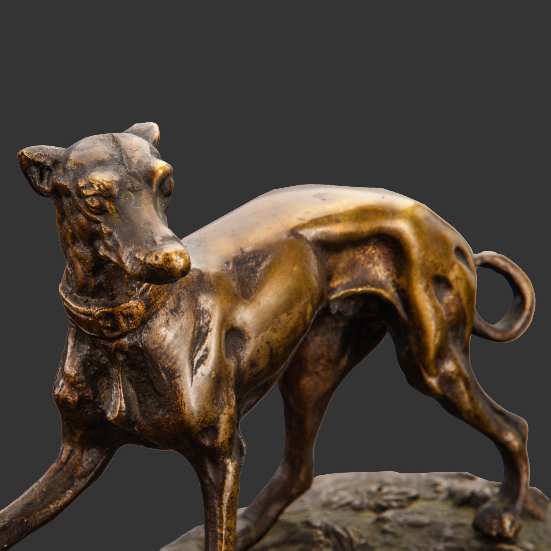 Статуэтка "Борзая", бронза, литье, Западная Европа, 1960-1980 гг.