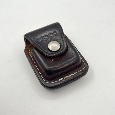 Чехол для зажигалки Zippo с металлическим фиксатором на ремень, кожа, сплав металлов, Zippo, США