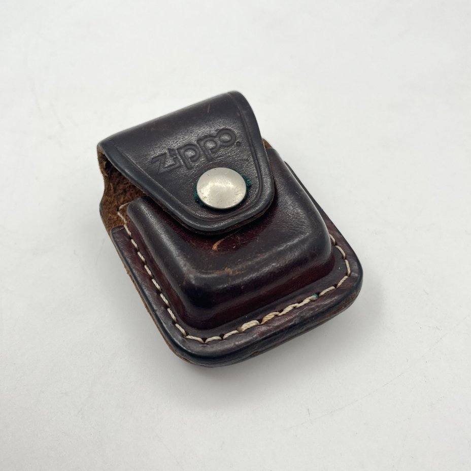 Чехол для зажигалки Zippo с металлическим фиксатором на ремень, кожа, сплав металлов, Zippo, США