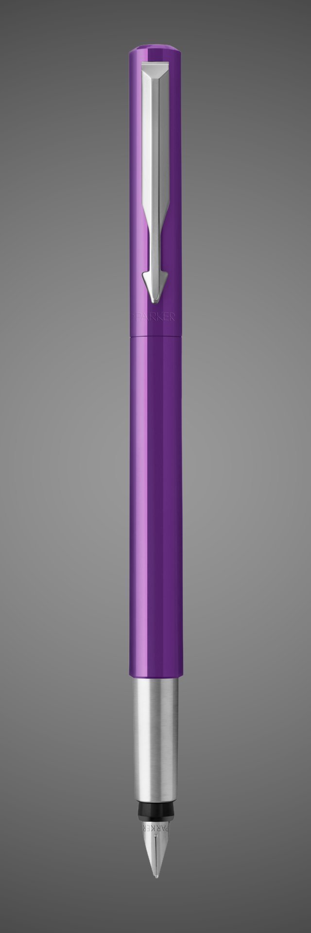 Перьевая ручка Parker Vector Standard F01, цвет: Purple, Металлы: нержавеющая сталь, пластик, хром