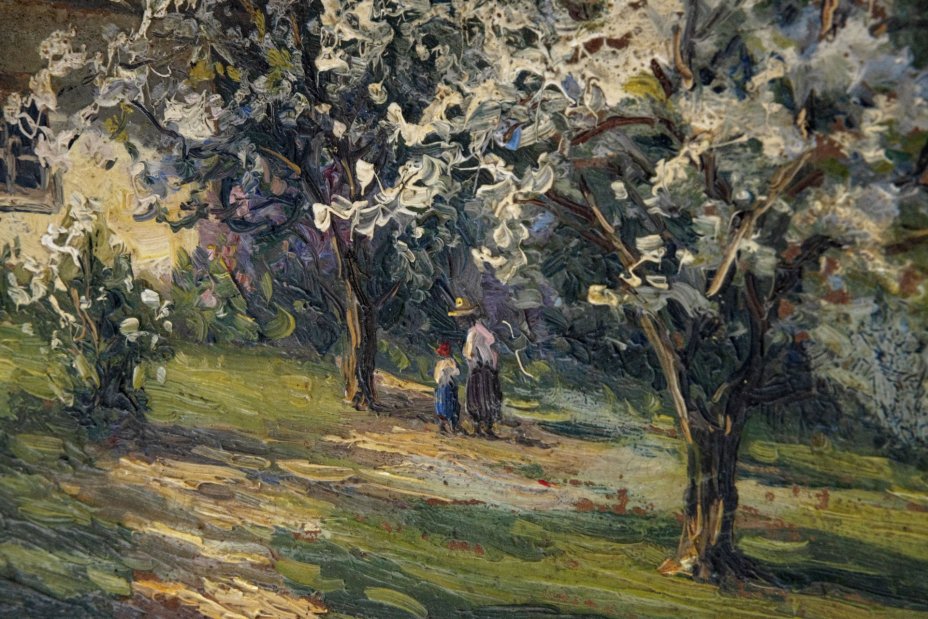 Картина "Двое в саду", Прокофьев Алексей Матвеевич (1859-1925 гг.)