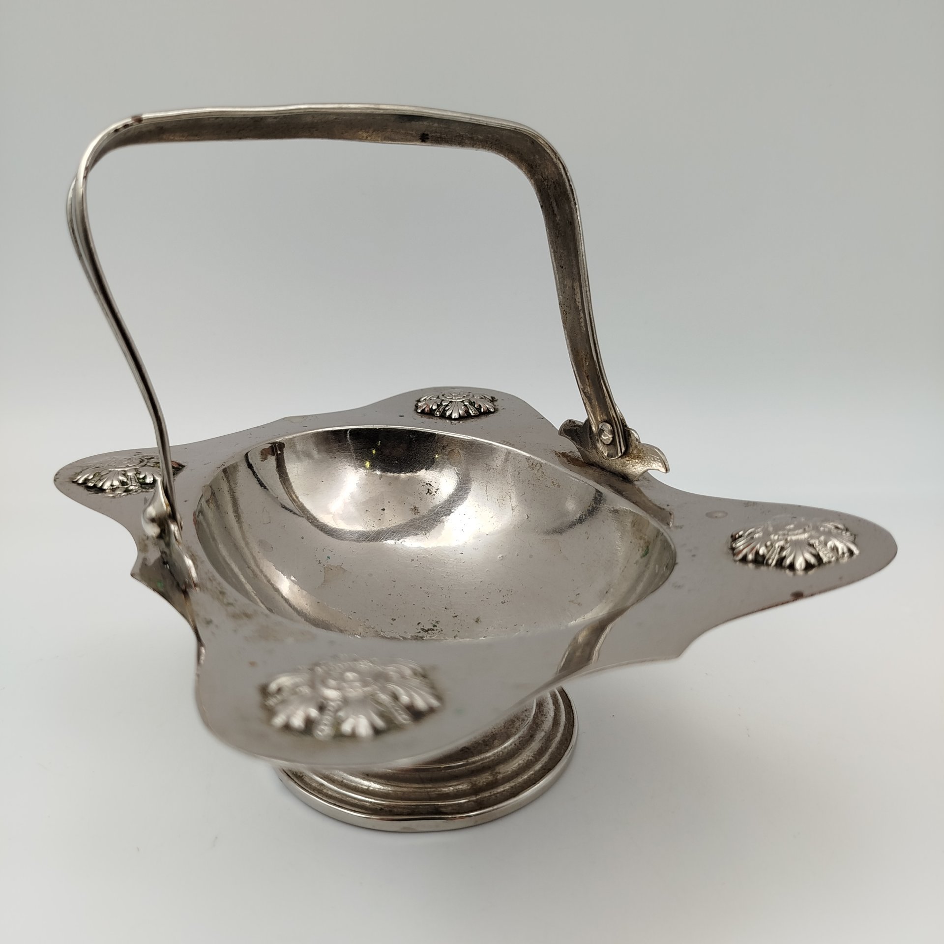 Икорница, металл, серебрение, Западная Европа, 1900-1930 гг.