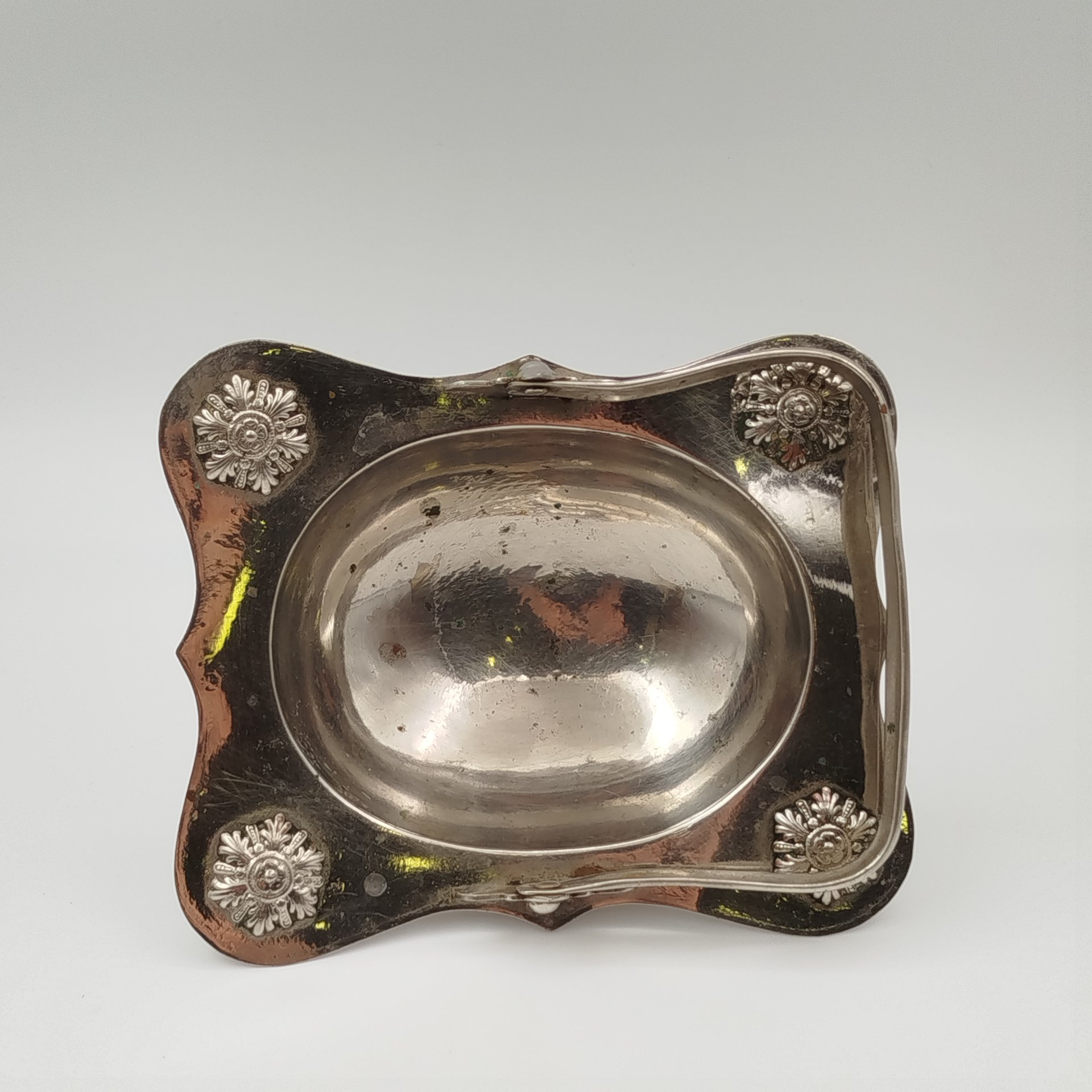 Икорница, металл, серебрение, Западная Европа, 1900-1930 гг.