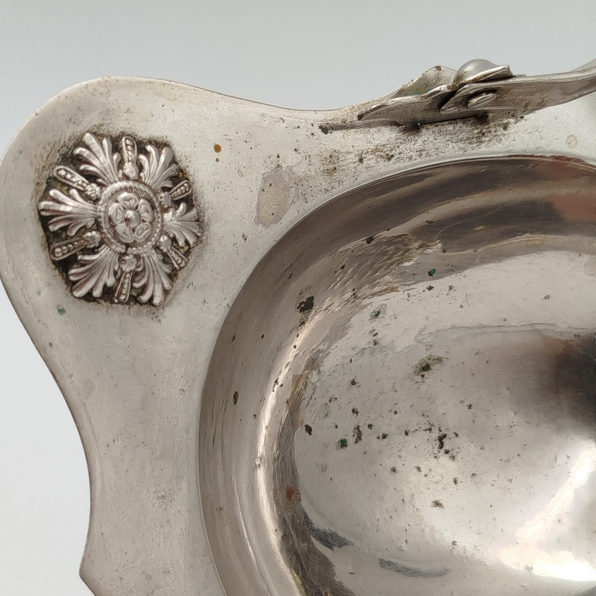 Икорница, металл, серебрение, Западная Европа, 1900-1930 гг.