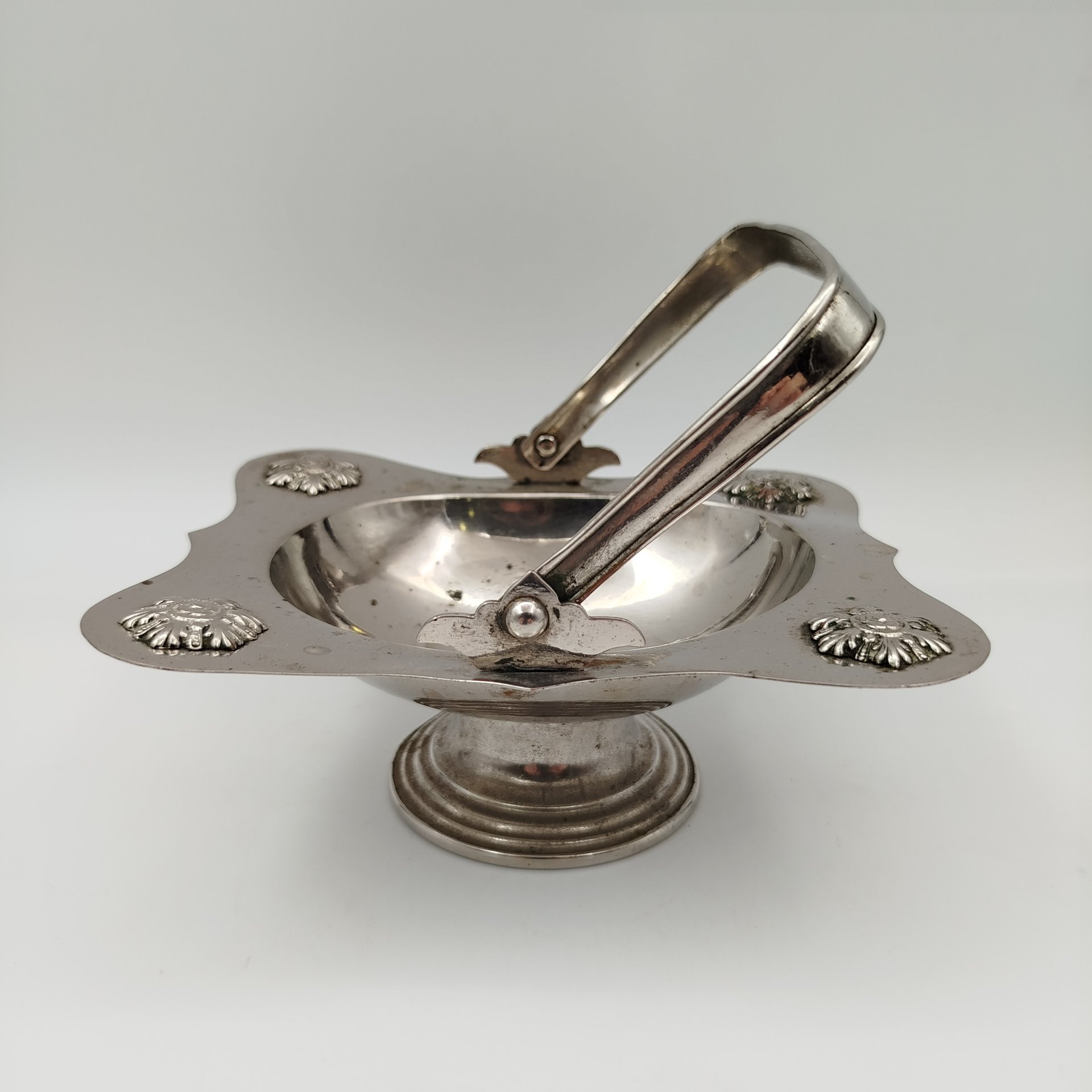 Икорница, металл, серебрение, Западная Европа, 1900-1930 гг.