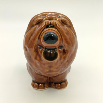 Статуэтка "Чау-чау", Керамическая мастерская Николая Абрамовича, фаянс, роспись, Российская Федерация, 2000-2020 гг.