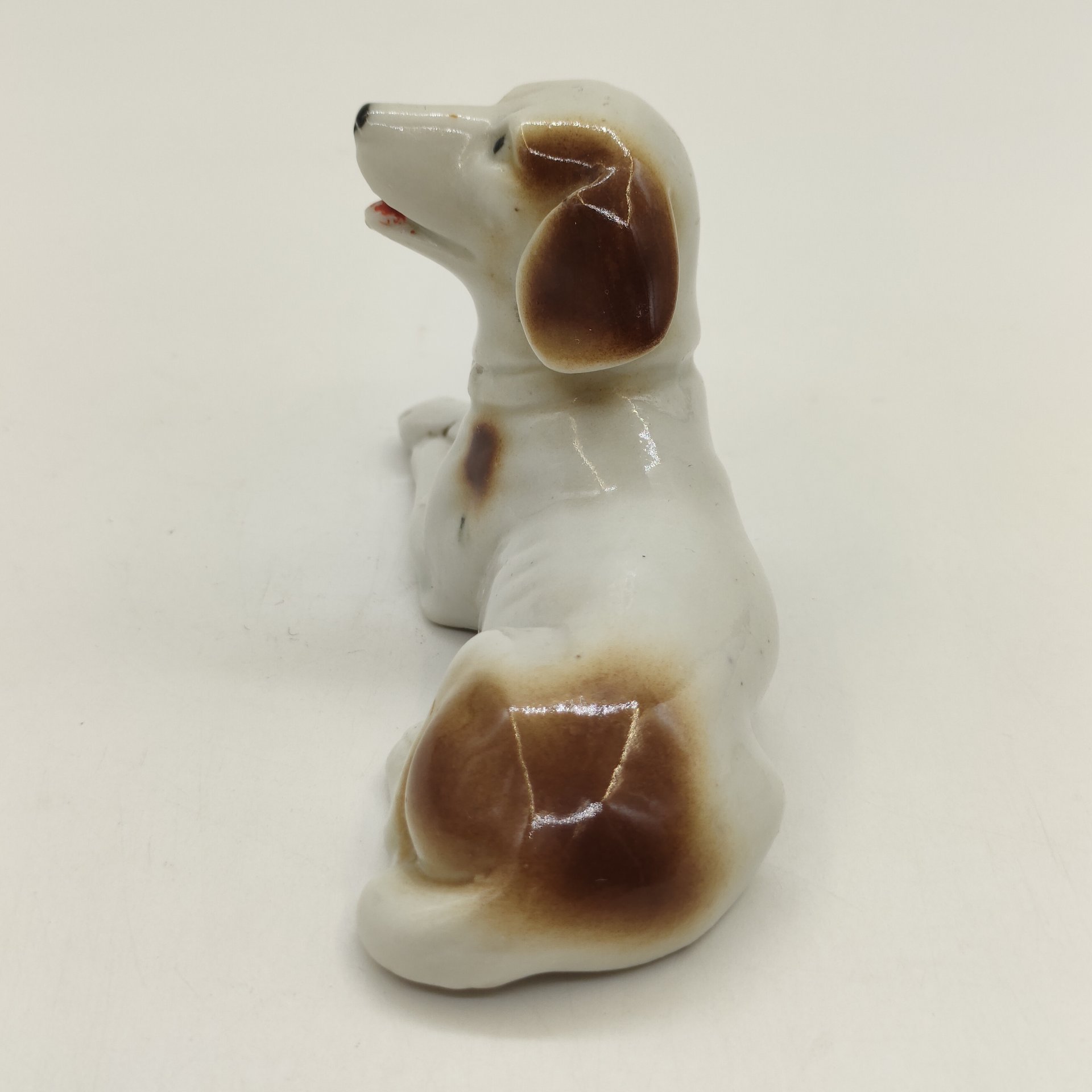 Статуэтка "Лежащая собака", фарфор, роспись, Германия, 1970-1990 гг.