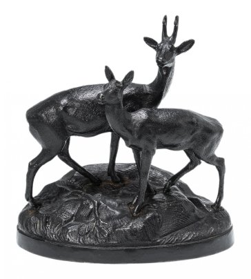 Статуэтка "Олени", чугун, Каслинский чугунолитейный завод, СССР, 1970-1980 гг.