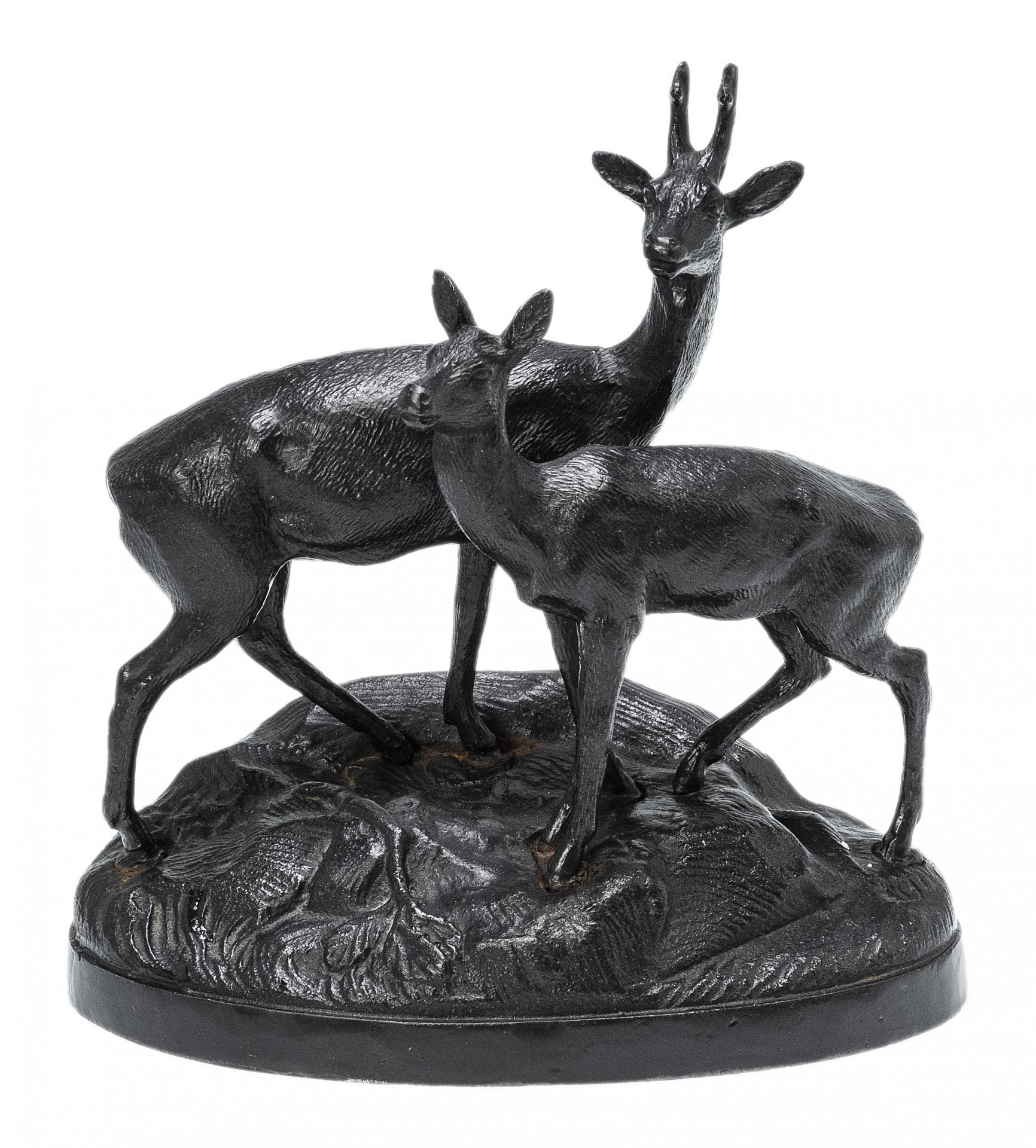 Статуэтка "Олени", чугун, Каслинский чугунолитейный завод, СССР, 1970-1980 гг.