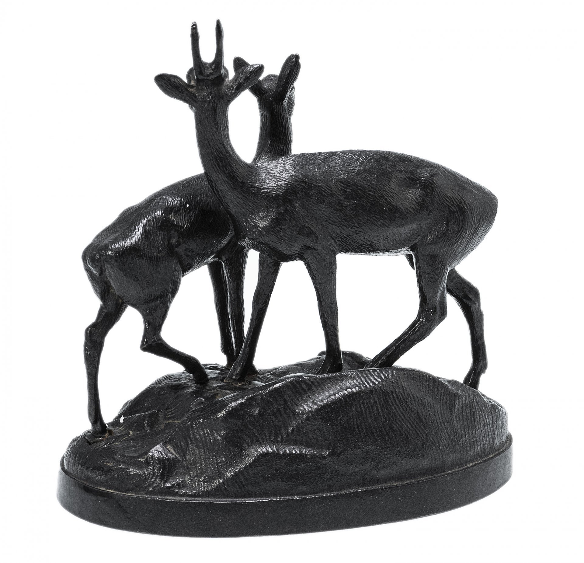 Статуэтка "Олени", чугун, Каслинский чугунолитейный завод, СССР, 1970-1980 гг.