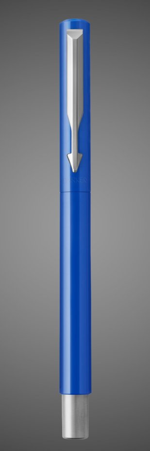 Перьевая ручка Parker Vector Standard F01, цвет: Blue, Металлы: латунь, пластик, хром