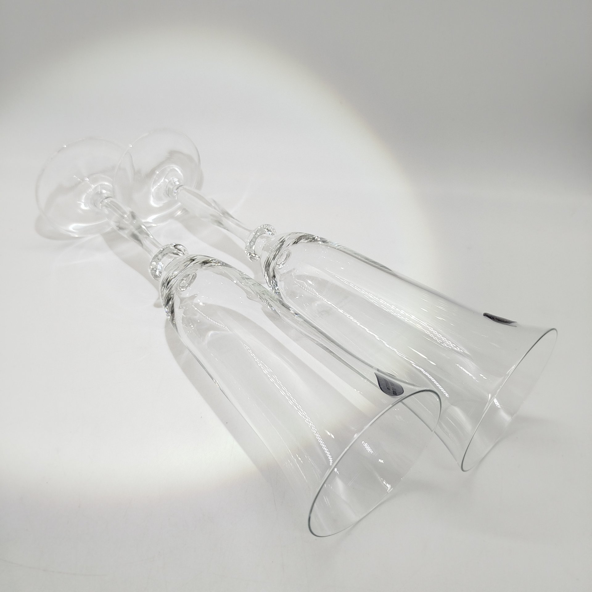 Набор бокалов тет-а-тет для шампанского в форме флейты, Bohemia Crystal (Bohemia Glass)