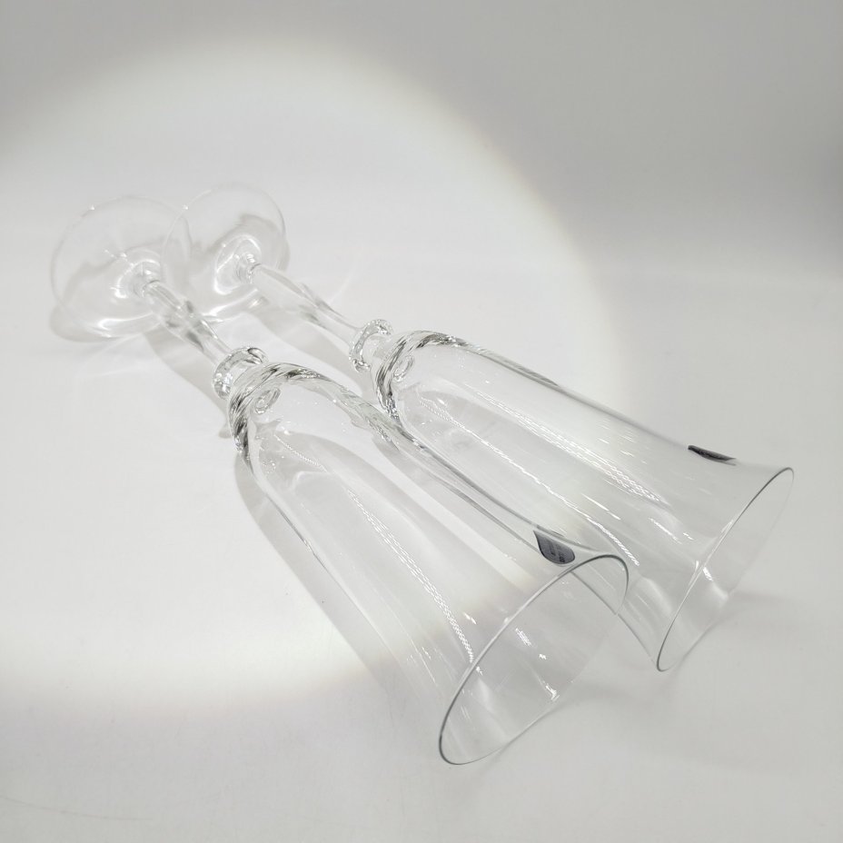 Набор бокалов тет-а-тет для шампанского в форме флейты, Bohemia Crystal (Bohemia Glass)