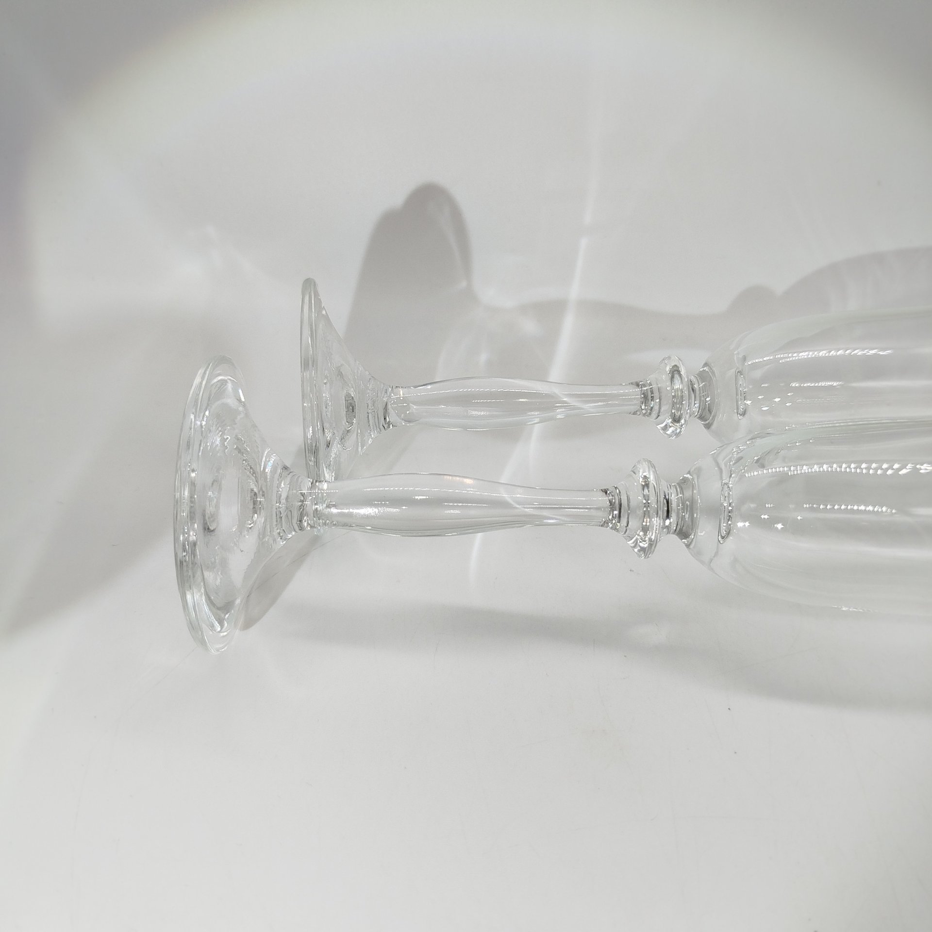 Набор бокалов тет-а-тет для шампанского в форме флейты, Bohemia Crystal (Bohemia Glass)