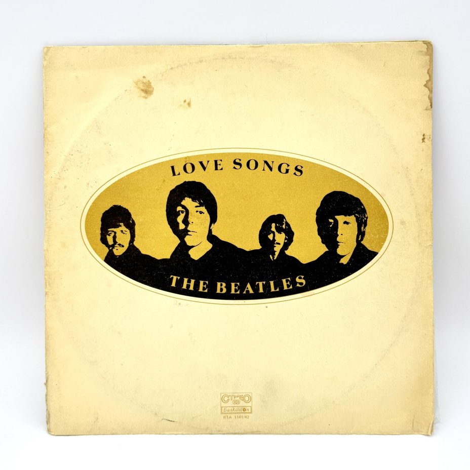 Грампластинка "The Beatles ‎– Love Songs",  2LP (Long play), EX (excellent),  Балкантон, композитный материал, картон, Болгария, 1977 г.